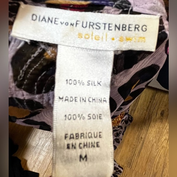 DIANE VON FURSTENBERG KAMEA LEOPARD SILK KAFTAN CAFTAN MAXI DRESS - Picture 4 of 7